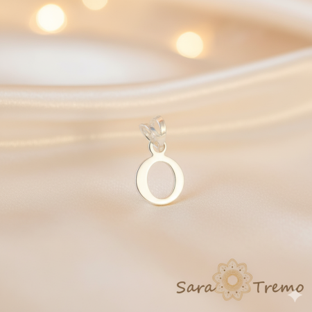 Bijuterii din argint - Pandantiv litera o din argint SaraTremo