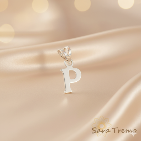 Bijuterii din argint - Pandantiv litera P din argint SaraTremo