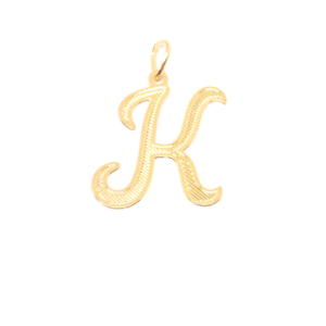 Pandantiv stilizat placat cu aur litera K SaraTremo [0]