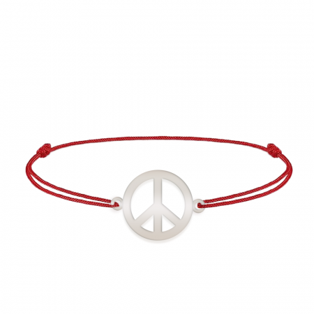 Peace - Bratara personalizata semnul pacii din argint 925 [1]