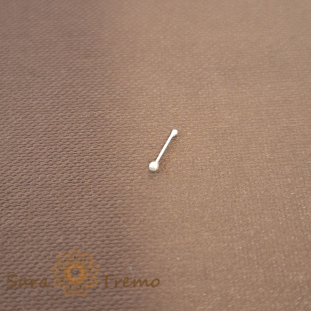 Cercei pentru nas - Piercing clasic cu biluta din argint - SaraTremo