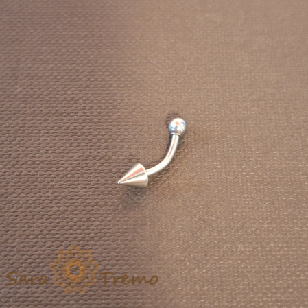 Piercinguri - Piercing cu Design Asimetric din Titan