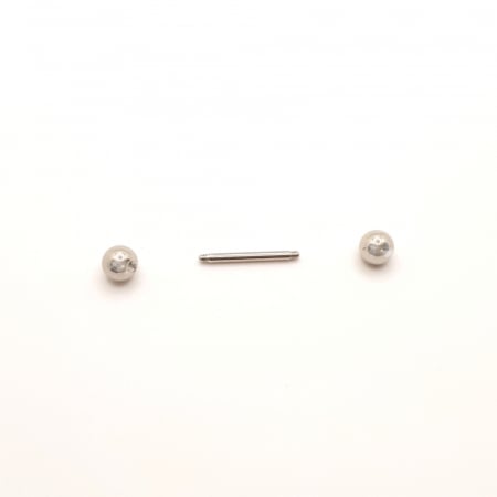 Piercing limbă titan cu bile extra-mari [2]