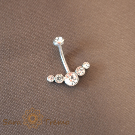 Piercing ombilical din argint SaraTremo [1]