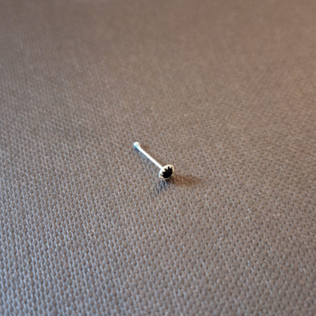 Piercing pentru nas cu cristal zirconia negru - SaraTremo [1]