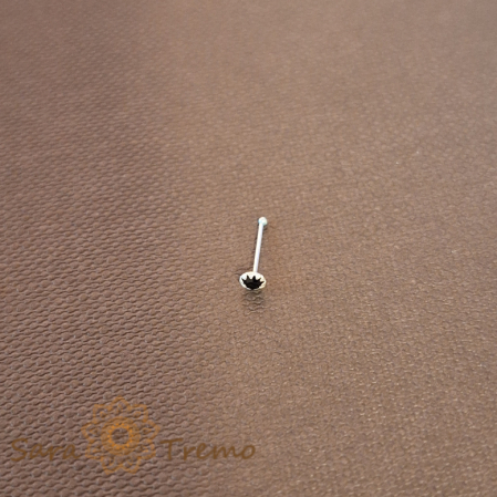 Cercei pentru nas - Piercing pentru nas cu cristal zirconia negru - SaraTremo