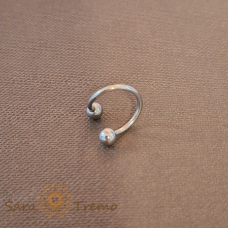 Piercinguri - Piercing Twist cu Bile Mari din Titan Antialergic