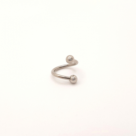 Piercing Twist cu Bile Mari din Titan Antialergic [1]
