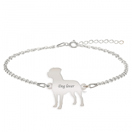 Bijuterii cu animale de companie - Pitbull - Bratara personalizata Pitbull din argint 925