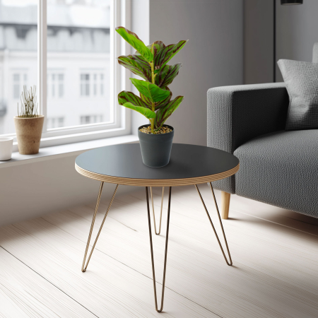 Pentru casa - Planta artificiala frunze zebra 34 cm, verde negru, in ghiveci, decor casa birou modern