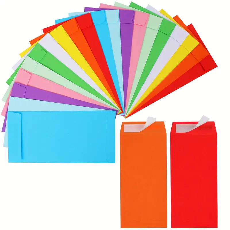 Accesorii - Plic hârtie cu bandă autoadezivă 17x8 cm – diverse culori