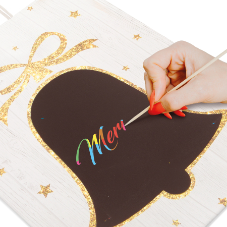 Pungă cadou - hârtie "Craft" - 265 x 127 x 330 mm - 2 tipuri/ pachet [1]