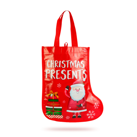 Pungă de cadou de Crăciun - cizmă - 33 cm - roșu [1]