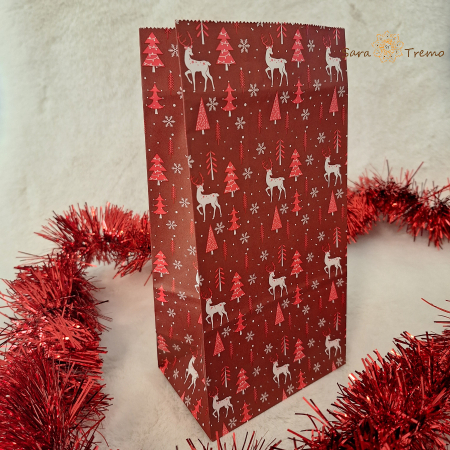 Accesorii - Pungă de Crăciun Secret Santa – hârtie kraft