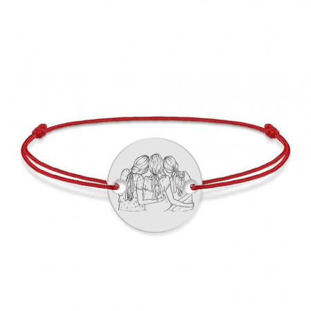 Bratari personalizate - Queens - Bratara personalizata pentru cele mai bune prietene - snur