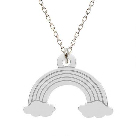 Lantisoare si coliere din argint - Rainbow - Colier personalizat din argint 925 Curcubeu