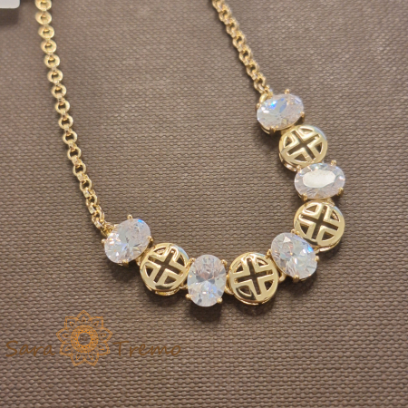 Bratara Eleganta Fortuna – placata aur 14K cu zirconia [1]