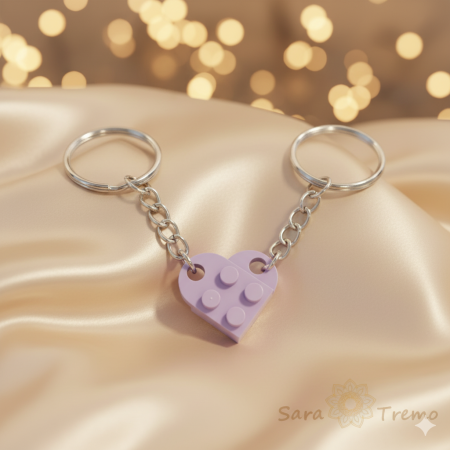 Brelocuri personalizate - Set 2 brelocuri piese tip LEGO