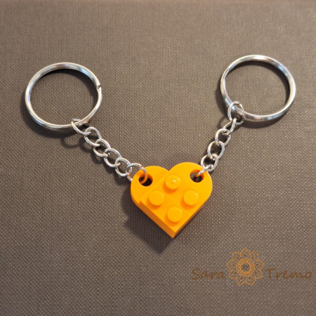 Brelocuri personalizate - Set 2 brelocuri piese tip LEGO
