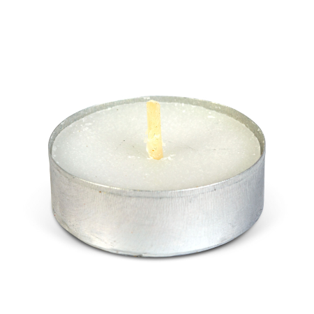 Casa si Gradina - Set 20 Lumânări Tip Pastilă Tealight Albe, Ø37 mm, Fără Parfum