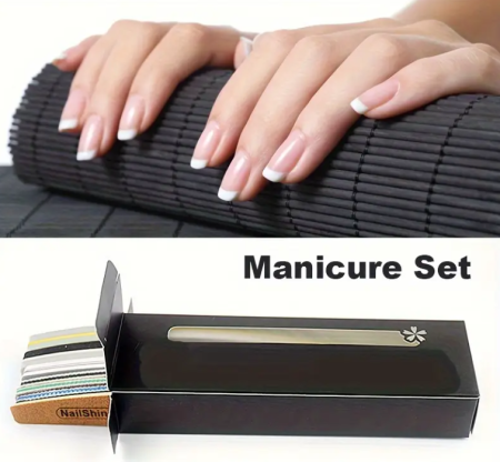Set 8 pile profesionale NailShine - pile de unghii multifuncționale cu granulații diferite [2]