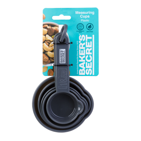 Casa si Gradina - Set 5 cani gradate Baker's Secret, cupe de masurare pentru ingrediente bucatarie plastic