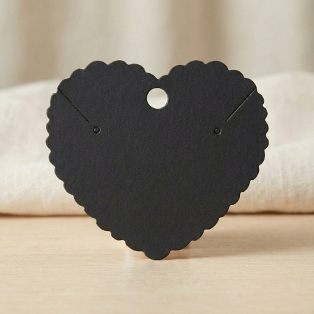 Accesorii - Set 50 suporturi negre pentru bijuterii - carton mat