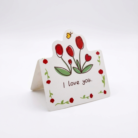 Set 8 felicitări cu tematică florală + 8 plicuri + 8 stickere [5]