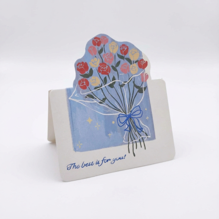 Set 8 felicitări cu tematică florală + 8 plicuri + 8 stickere [8]