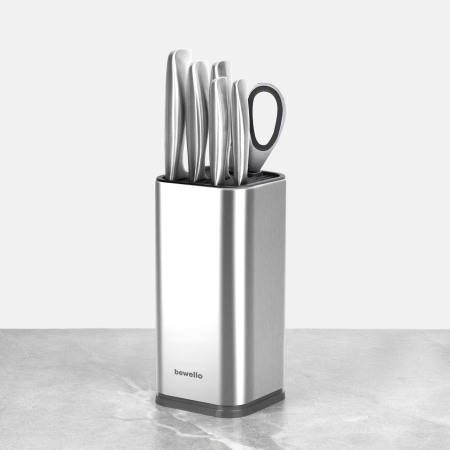 Casa si Gradina - Set de cuțite cu suport - 7 piese - oțel inoxidabil