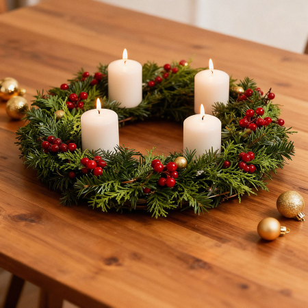 Set lumanari - alb, fara parfum - 4 x 45 g [0]