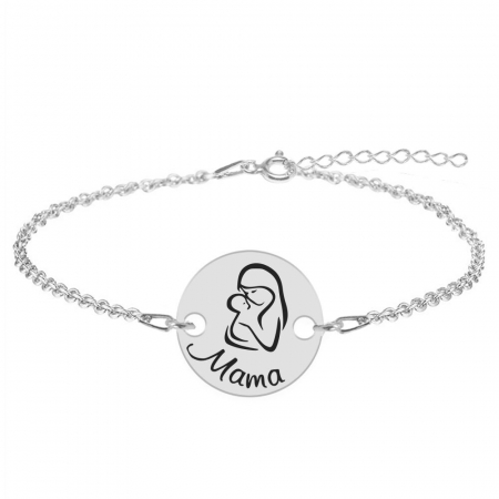 Bratari personalizate - Silvia - Bratara personalizata din argint 925 Mama si bebe