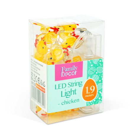 Șir de lumină LED - pui - 2 m - 20 LED - 2 x AA [1]