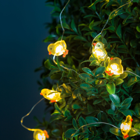 Casa si Gradina - Șir de lumină LED - pui - 2 m - 20 LED - 2 x AA