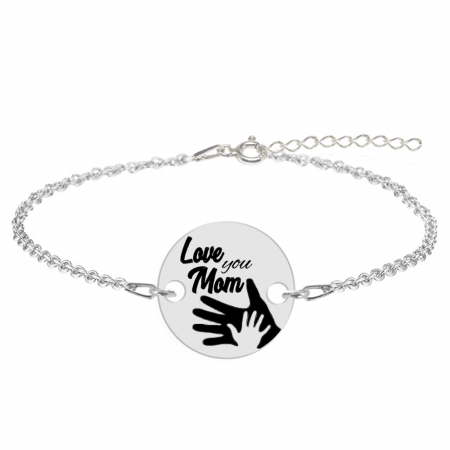 Bratari personalizate - Sole - Bratara personalizata din argint 925 "Love you Mom"