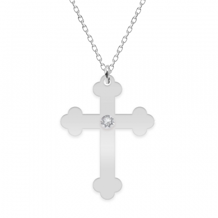 Stavros - Colier personalizat argint 925 - cruce [1]