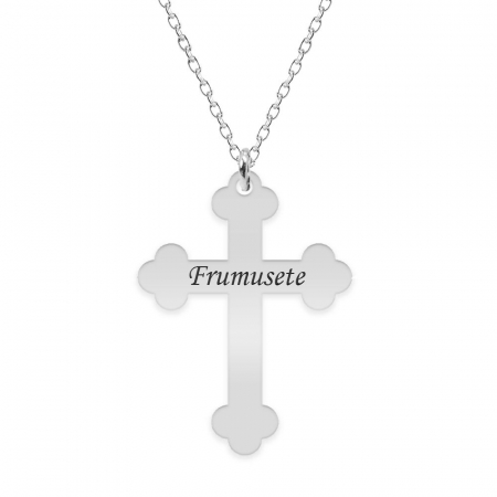 Cruciulite din argint - Stavros - Colier personalizat argint 925 - cruce