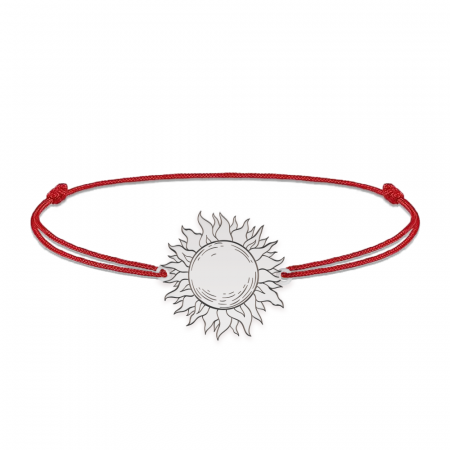 Sun- Bratara personalizata snur cu soare din argint 925 [1]
