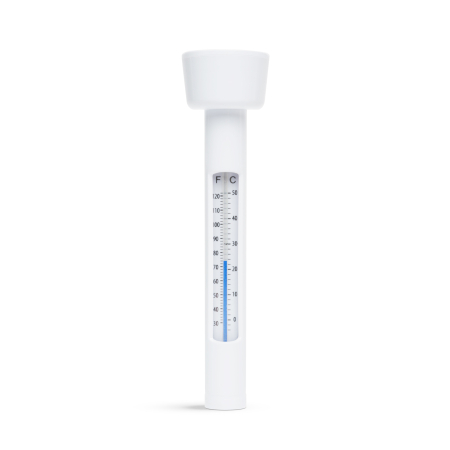 Pentru casa - Termometru pentru piscină - 17 x 4,5 cm - alb