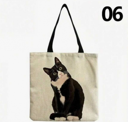 Pentru casa - Tote bag cu model pisică 06