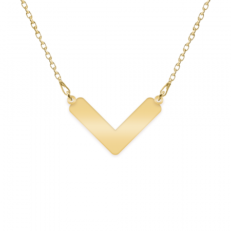 Colier personalizat cu nume din argint 925 placat cu aur galben 24K [1]