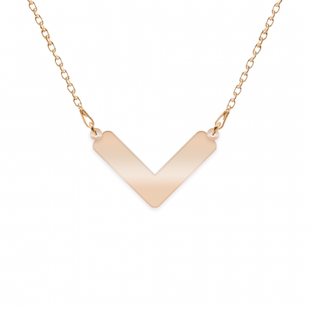 Colier personalizat cu nume din argint 925 placat cu aur roz [1]