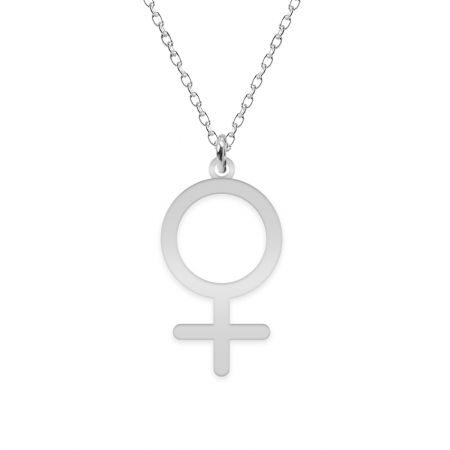 Lantisoare si coliere din argint - Woman - Colier personalizat simbol femeie din argint 925