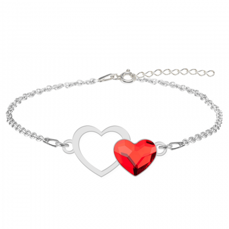 Bratari din argint - Zorana - Bratara din argint si cristal Swarovski - Inimioara