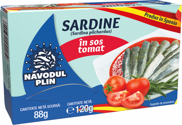 NAVODUL PLIN Sardina in sos tomat 120g [1]