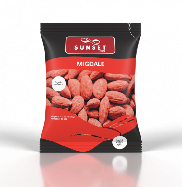 SUNSET NUTS Migdale coapte in sare de Himalaya 50g [1]