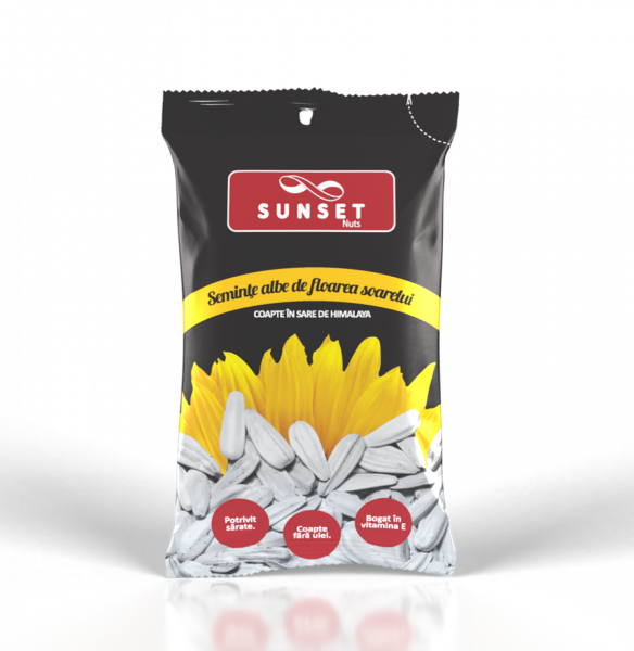 SUNSET NUTS Seminte de floarea soarelui albe 80g [1]