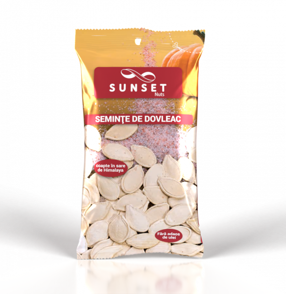 SUNSET NUTS Seminte de dovleac coapte in sare de Himalaya 100g [1]