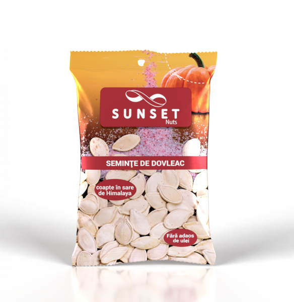 SUNSET NUTS Seminte de dovleac coapte cu sare de Himalaya 50g [1]