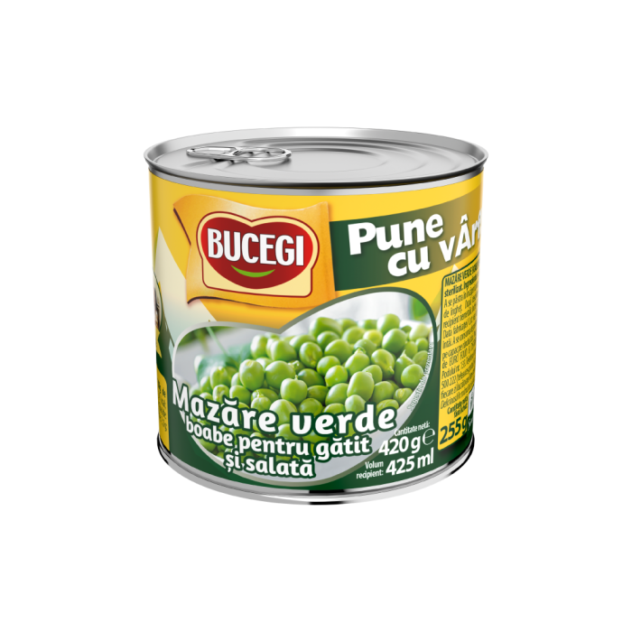 BUCEGI Mazare verde boabe pentru gatit si salata 400g [1]